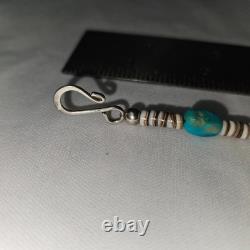 Collier Navajo Heishi en turquoise épaisse Jay King 23 pouces