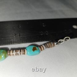 Collier Navajo Heishi en turquoise épaisse Jay King 23 pouces