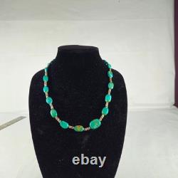 Collier Navajo Heishi en turquoise épaisse Jay King 23 pouces