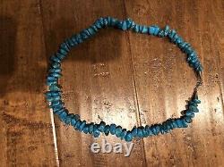 Collier Navajo Style en Turquoise Authentique Exceptionnelle