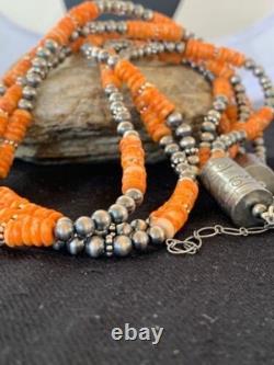 Collier de perles Navajo à 3 brins en huître épineuse amérindienne 4711