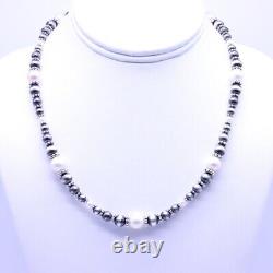 Collier de perles et d'argent élégant, superbe choker féminin étincelant unique