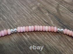 Collier en argent sterling 18 de Joe, avec conque rose, amérindien