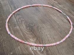 Collier en argent sterling 18 de Joe, avec conque rose, amérindien