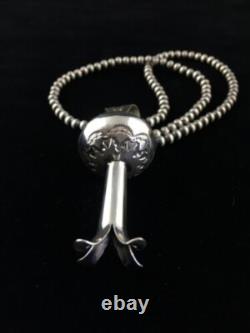 Collier en argent sterling Navajo amérindien avec pendentif Naja LG 20 01673