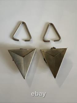 Collier en argent sterling avec aigle en or et turquoises navajo amérindiennes