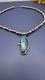 Collier En Argent Sterling Avec Pierre Turquoise Navajo Amérindien