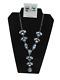 Collier En Argent Sterling Avec Turquoise Des Collines Dorées Fait Main Par Un Amérindien Navajo
