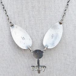 Collier en argent sterling et turquoise Fox du Nevada, amérindien Navajo - Martha Willeto