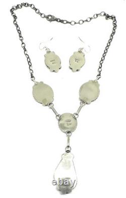 Collier en argent sterling fait main Navajo avec turquoise naturelle d'Amérindiens
