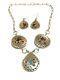 Collier En Argent Sterling Fait Main Navajo En Incrustation De Colibri Amérindien
