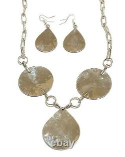 Collier en argent sterling fait main Navajo en incrustation de colibri amérindien