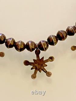 Collier en argent sterling fait main amérindien Navajo