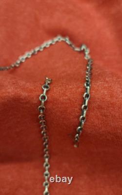 Collier en argent sterling fait main amérindien du sud-ouest petite taille