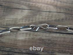 Collier en chaîne de 20 maillons en argent sterling amérindien Yazzie
