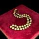 Collier En Perles De Banc Navajo En Argent Sterling Vintage Antique De 30g
