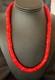 Collier En Perles En Argent Sterling Navajo Am&eacute;rindien En Corail Rouge 11873