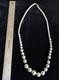 Collier En Perles Gradu&eacute;es En Argent Navajo Am&eacute;rindien De 30 Pouces / 20 Mm Fait &agrave; La Main