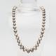 Collier En Perles Graduées En Argent Sterling Antique, Estampillé, De Style Navajo Amérindien