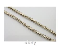 Collier en perles navajo en argent 925 turquoise artiste amérindien c. années 80