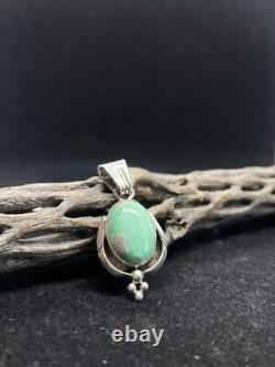Collier fait main en argent sterling avec renard en turquoise, style amérindien Navajo