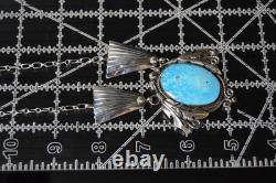 Collier pendentif en argent sterling et turquoise navajo par Jennifer Cayditto