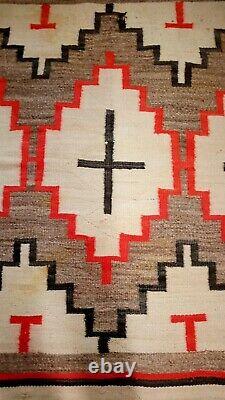 Couverture Transitoire De 1890 Navajo Rug Native American Old Indian Textile