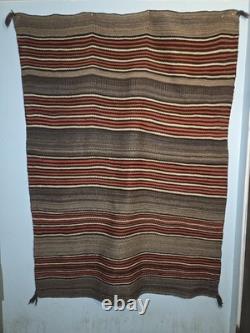 Couverture bandée Hopi historique des années 1880 antique, non Navajo