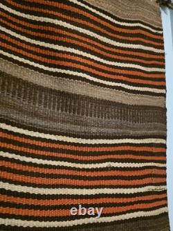 Couverture bandée Hopi historique des années 1880 antique, non Navajo