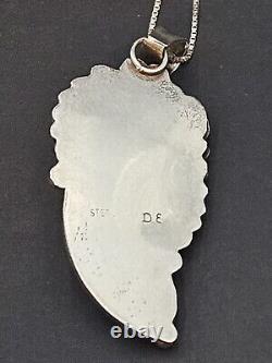 Daniel Etsitty Argent Sterling Amérindien Navajo Turquoise et Corail