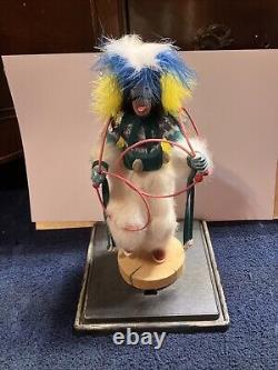 Danse du Cerceau Navajo Amérindien Kachina Doll Par E Jimmie
