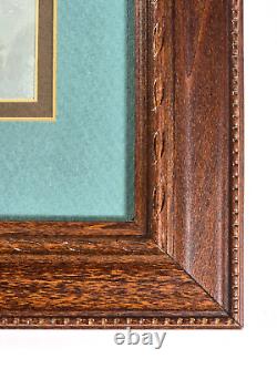 Édition limitée signée de George Molnar, jeune fille amérindienne Navajo, encadrée et mise en valeur