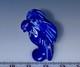 Fétiche D'aigle En Lapis Sculpté Par Amos Pino, Navajo Amérindien