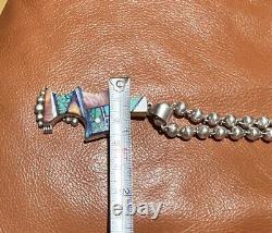 Frank Yellowhorse Navajo Native American Handmade One A Kind Collier 925 Argent