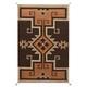 Grand Tapis Tiss&eacute; &agrave; La Main En Laine Style Am&eacute;rindien Navajo Du Sud-ouest, Grand Tapis D&rsquo;aire