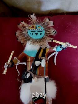 Incroyable Kachina Navajo Vintage Amérindien Raymond Parker Très Beau