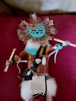 Incroyable Kachina Navajo Vintage Amérindien Raymond Parker Très Beau