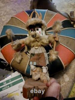 Incroyable ancien Kachina Navajo amérindien cerf très joli