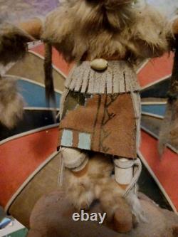 Incroyable ancien Kachina Navajo amérindien cerf très joli
