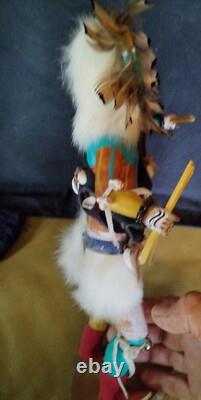 Incroyable ancienne Kachina amérindienne navajo, Raymond Parkett, excellent certificat d’authenticité