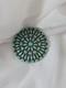 Larry Moses Begay Navajo 2.5 Grand Pendentif En Argent Sterling Avec Turquoise