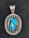 Mary Ann Spencer Pendentif Amérindien/ Navajo Marqué M Spencer En Argent Sterling