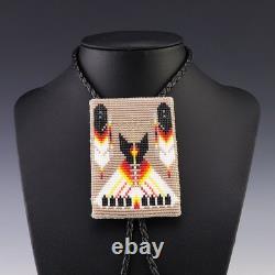 Nœud bolo amérindien navajo en perles par Leona Brown
