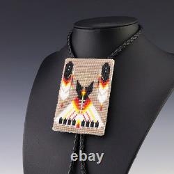 Nœud bolo amérindien navajo en perles par Leona Brown
