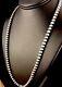 Native American Navajo Pearls 4 Mm Collier De Perles En Argent Sterling 21 Vente
