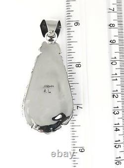 Native American Sterling Silver Navajo Indian Royston Ribbon Pendentif Turquoise