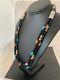 Native American Turquoise Onyx Spiny Pic Jasp Sterling Silver Collier Cadeau 4825