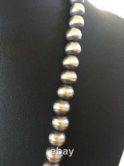 Navajo Pearls Classic 8 MM Collier En Argent Sterling 24 Vente
