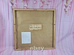 Peinture de sable Navajo amérindienne Kachina Thunder River signée James Cambridge