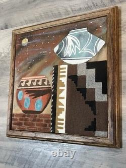 Peintures de sable navajo de Samuel Cambridge, art du sud-ouest, amérindien navajo